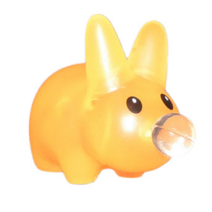 Happy Labbit Mini Series - Orange Bubble Labbit (2/25)