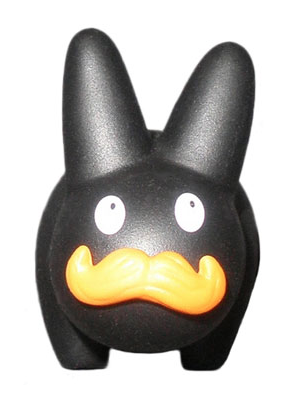 Happy Labbit Mini Series - Black Stache Labbit (2/25)