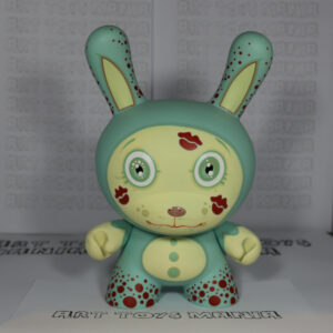 Dunny Teal Bubble Yucky 8 inch signed by Tara McPherson - Image 3