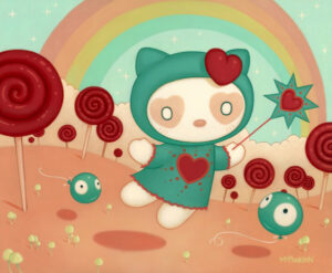 Magic Love Hello Kitty signed by Tara McPherson - Image 5