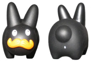 Happy Labbit Mini Series - Black Stache Labbit (2/25) - Image 2